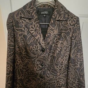 Paisley Skirt Suit by Kasper - Size 8